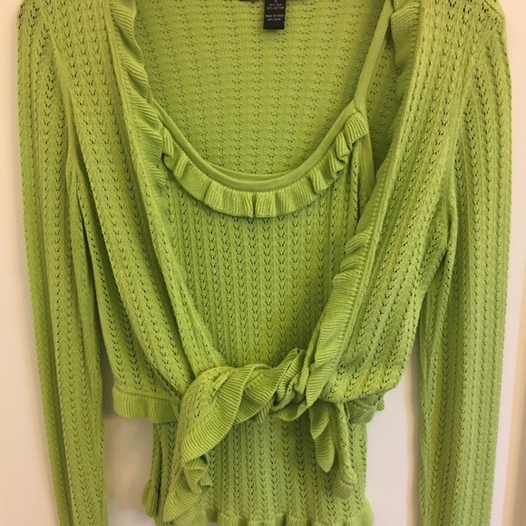 Crown & Ivy bandeau top, INC cardigan/tank,CAPRI PANTS ARE SOLD!! - Picture 4 of 4